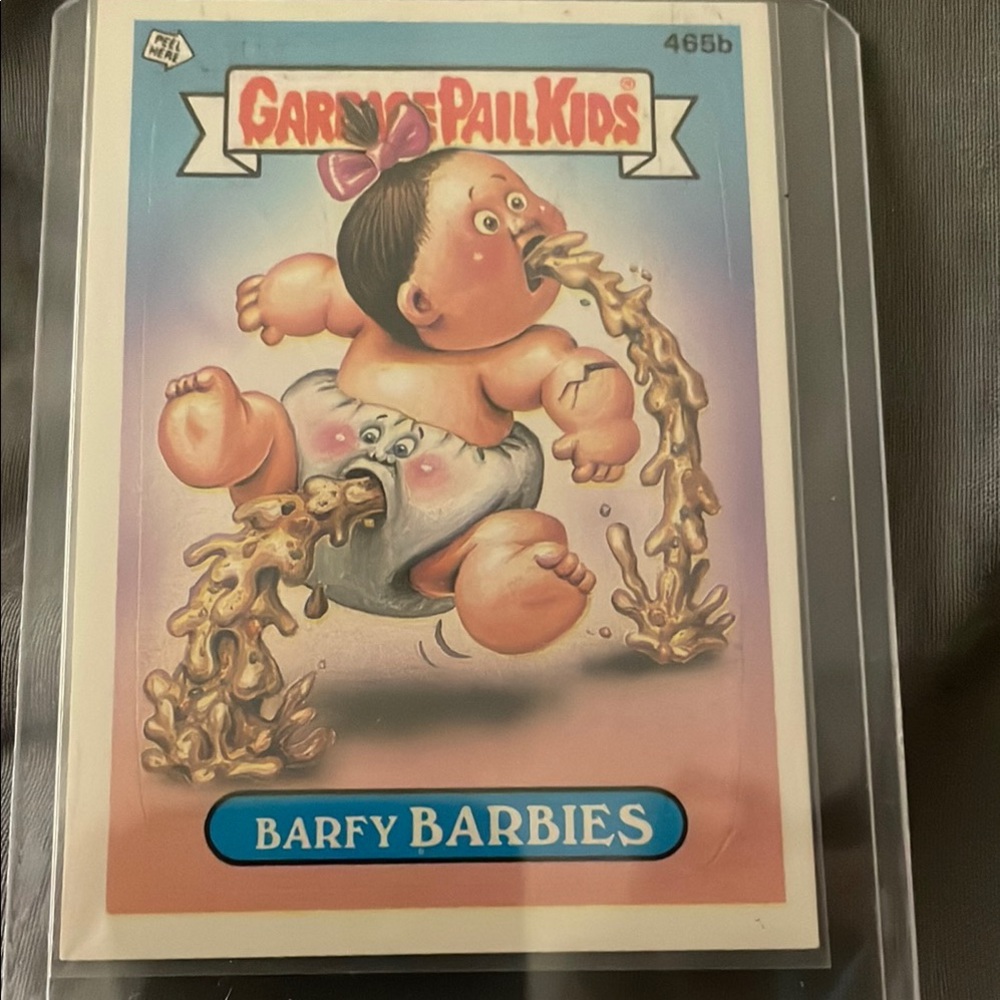 Topps Pink and Blue Garbage Pail Kids Trading Card